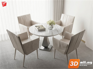 Dining Table Set Skp Files